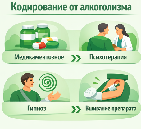 кодирование от алкоголизма во Мценске Санати